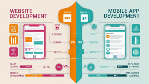 website design vs mobile app design